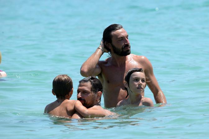 Andrea Pirlo in vacanza ad Ibiza con la famiglia (Olycom)